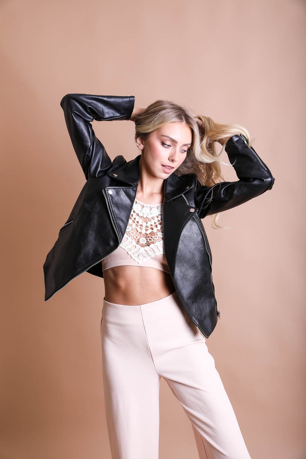 Crochet Lace High Neck Bralette - BeExtra! Apparel & More