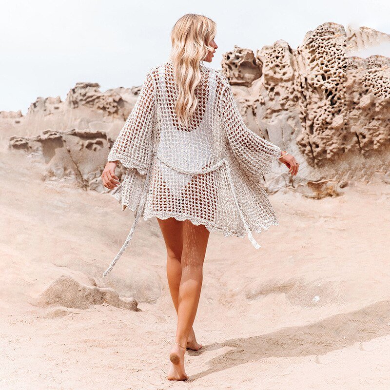 Crochet Mesh Tunic Cover-up - BeExtra! Apparel & More