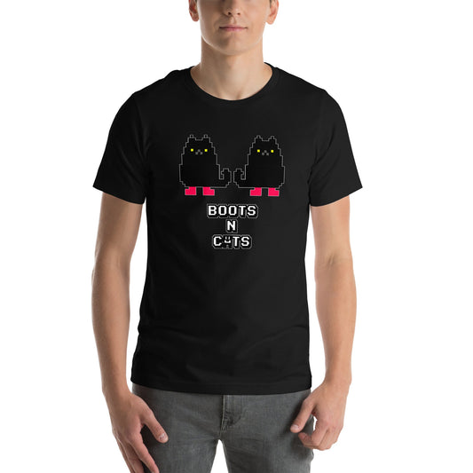 Docka Records Boots and Cats Unisex T-shirt - BeExtra! Apparel & More