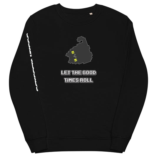 Docka Records Let the Good Times Roll Unisex Organic Sweatshirt - BeExtra! Apparel & More