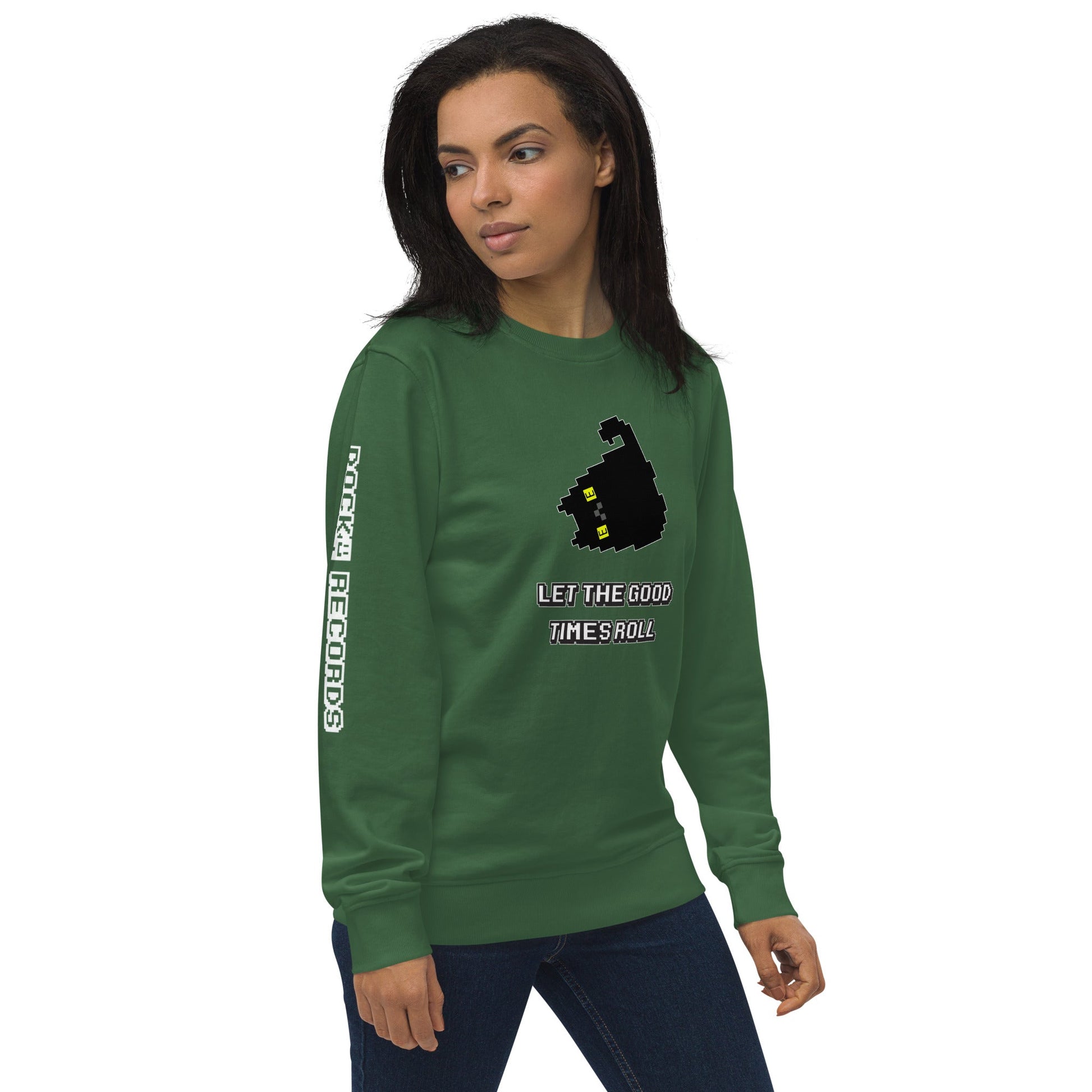 Docka Records Let the Good Times Roll Unisex Organic Sweatshirt - BeExtra! Apparel & More