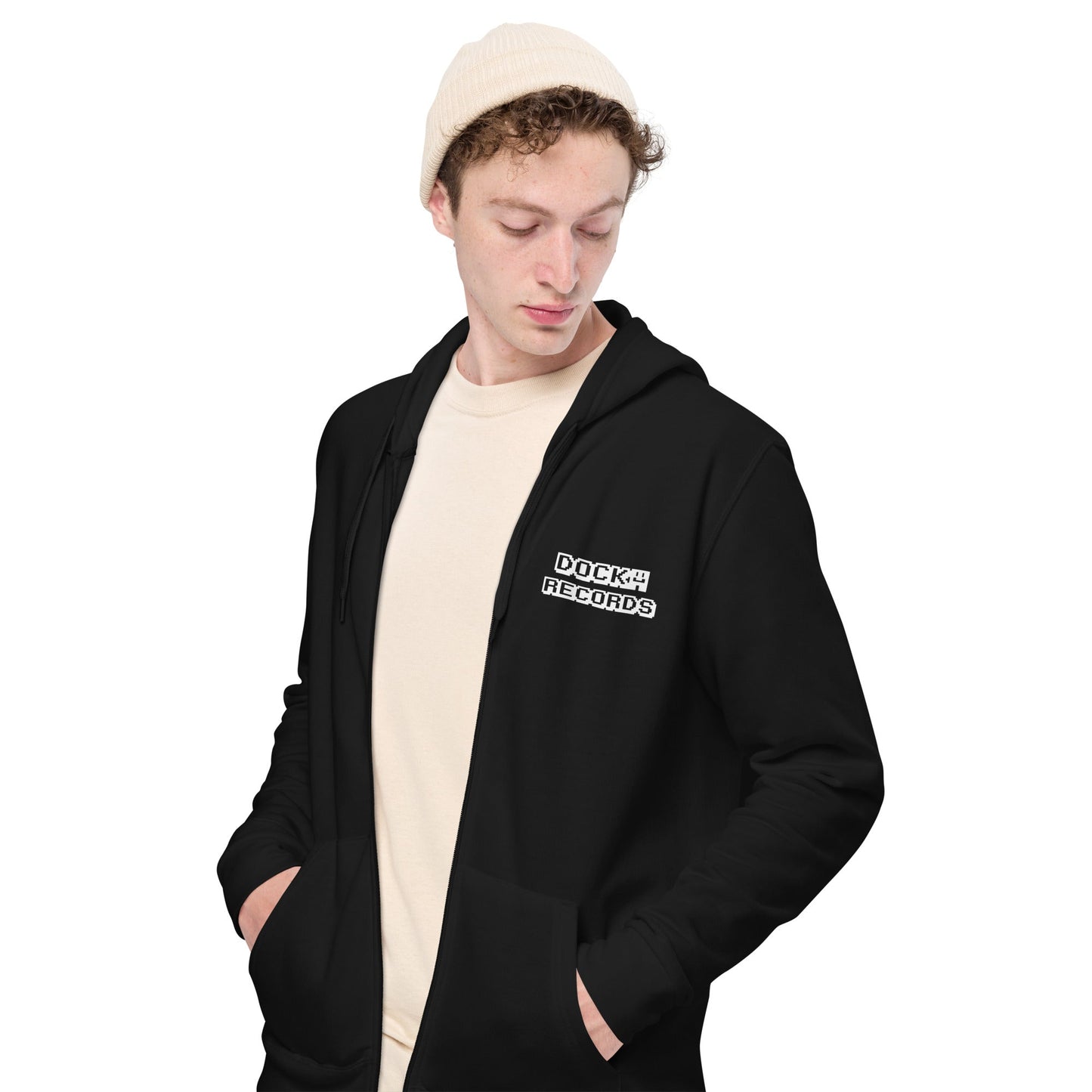 Docka Records Old Skool Unisex Basic Zip Hoodie - BeExtra! Apparel & More