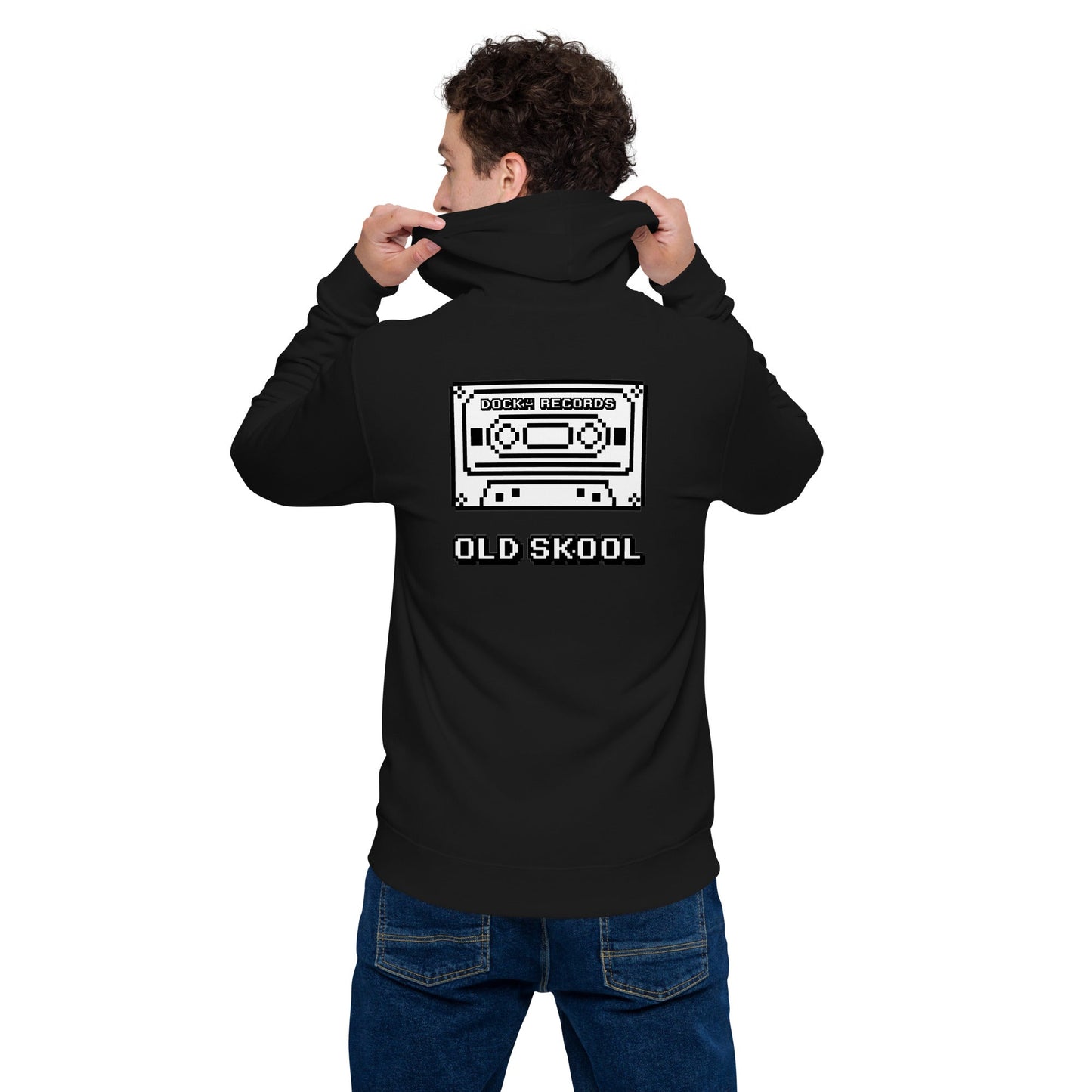 Docka Records Old Skool Unisex Basic Zip Hoodie - BeExtra! Apparel & More
