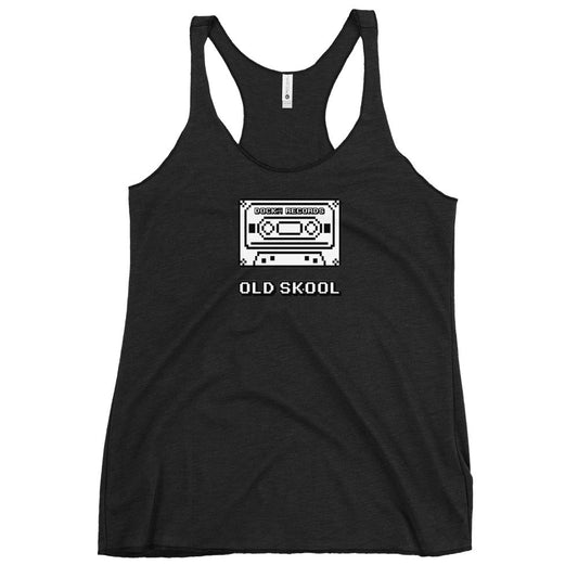 Docka Records Old Skool Women's Racerback Tank - BeExtra! Apparel & More