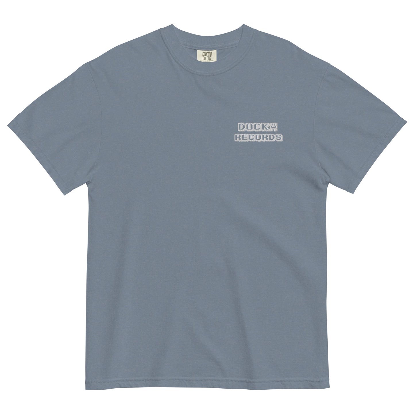 Docka Records Unisex Garment-dyed Heavyweight Embroidered T-shirt - BeExtra! Apparel & More
