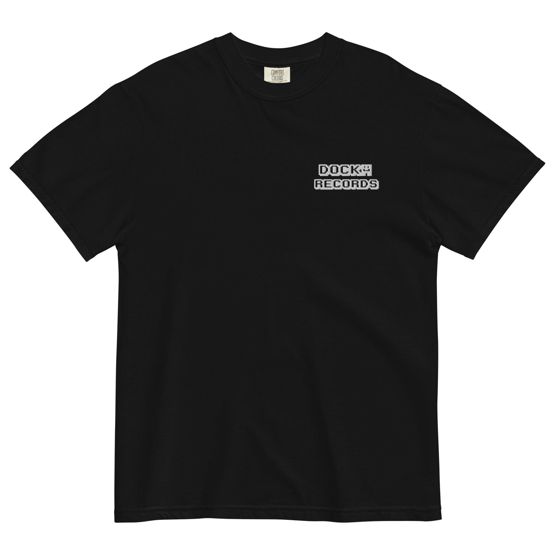 Docka Records Unisex Garment-dyed Heavyweight Embroidered T-shirt - BeExtra! Apparel & More