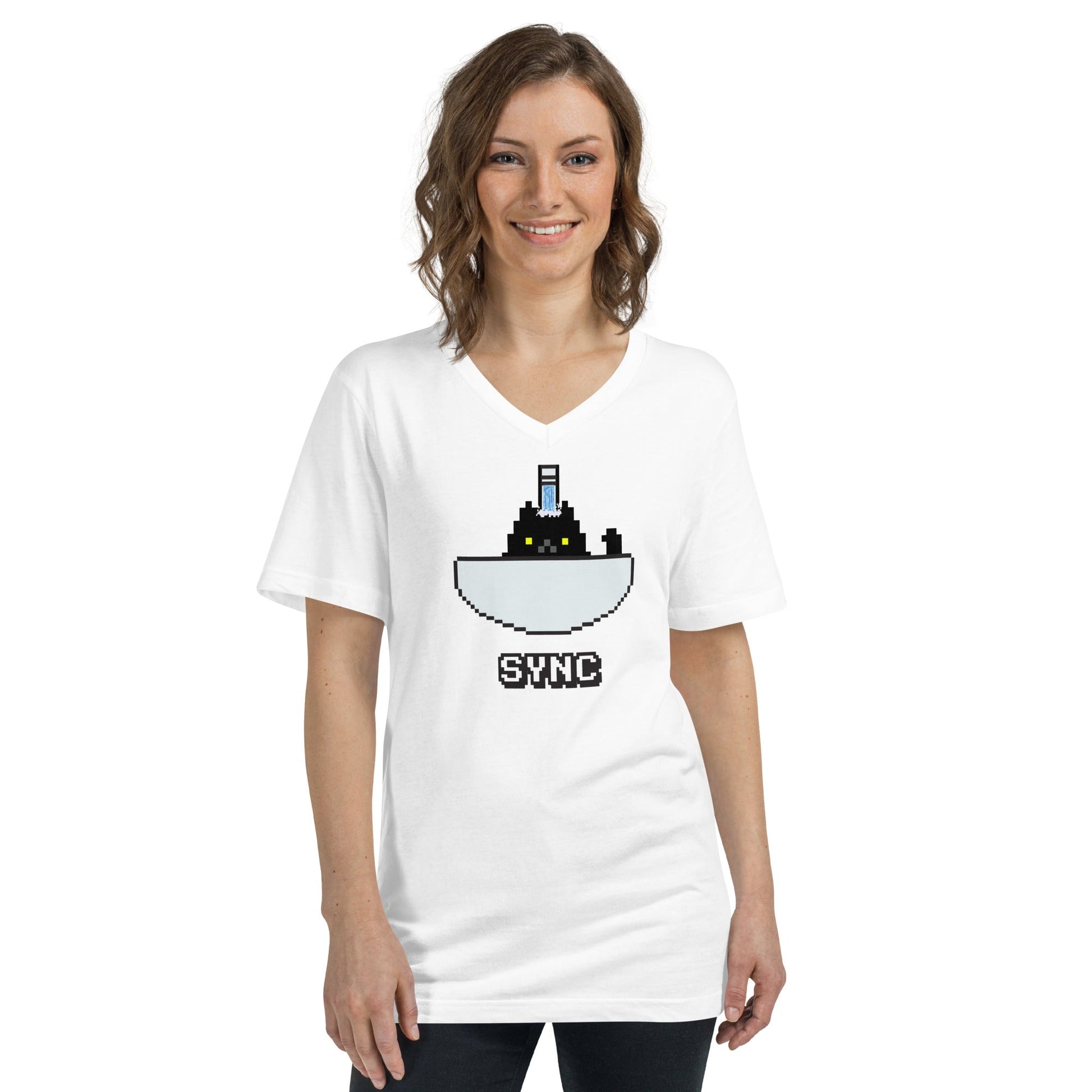 Docka Records Unisex Sync V-Neck T-Shirt - BeExtra! Apparel & More