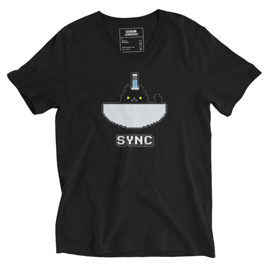 Docka Records Unisex Sync V-Neck T-Shirt - BeExtra! Apparel & More