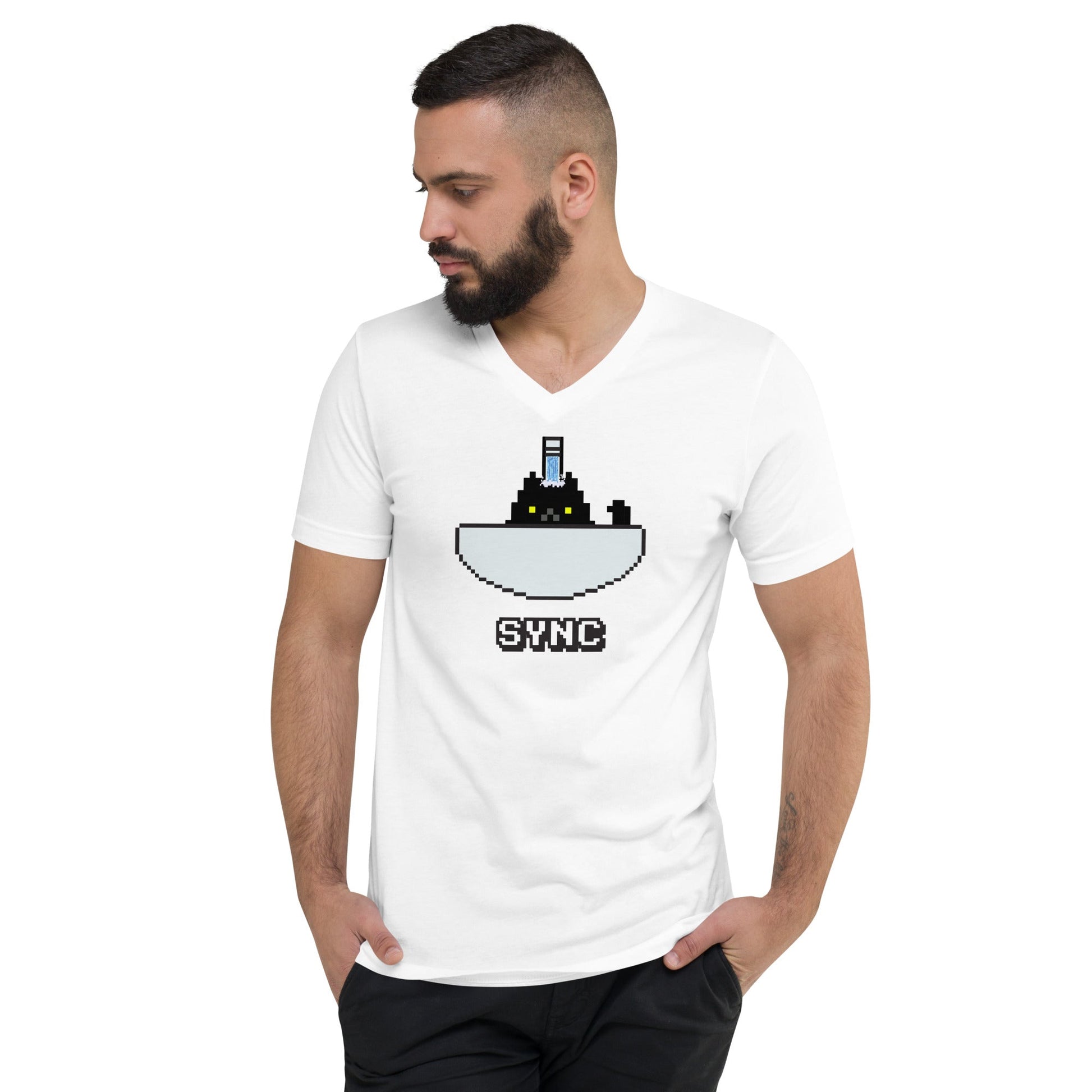 Docka Records Unisex Sync V-Neck T-Shirt - BeExtra! Apparel & More
