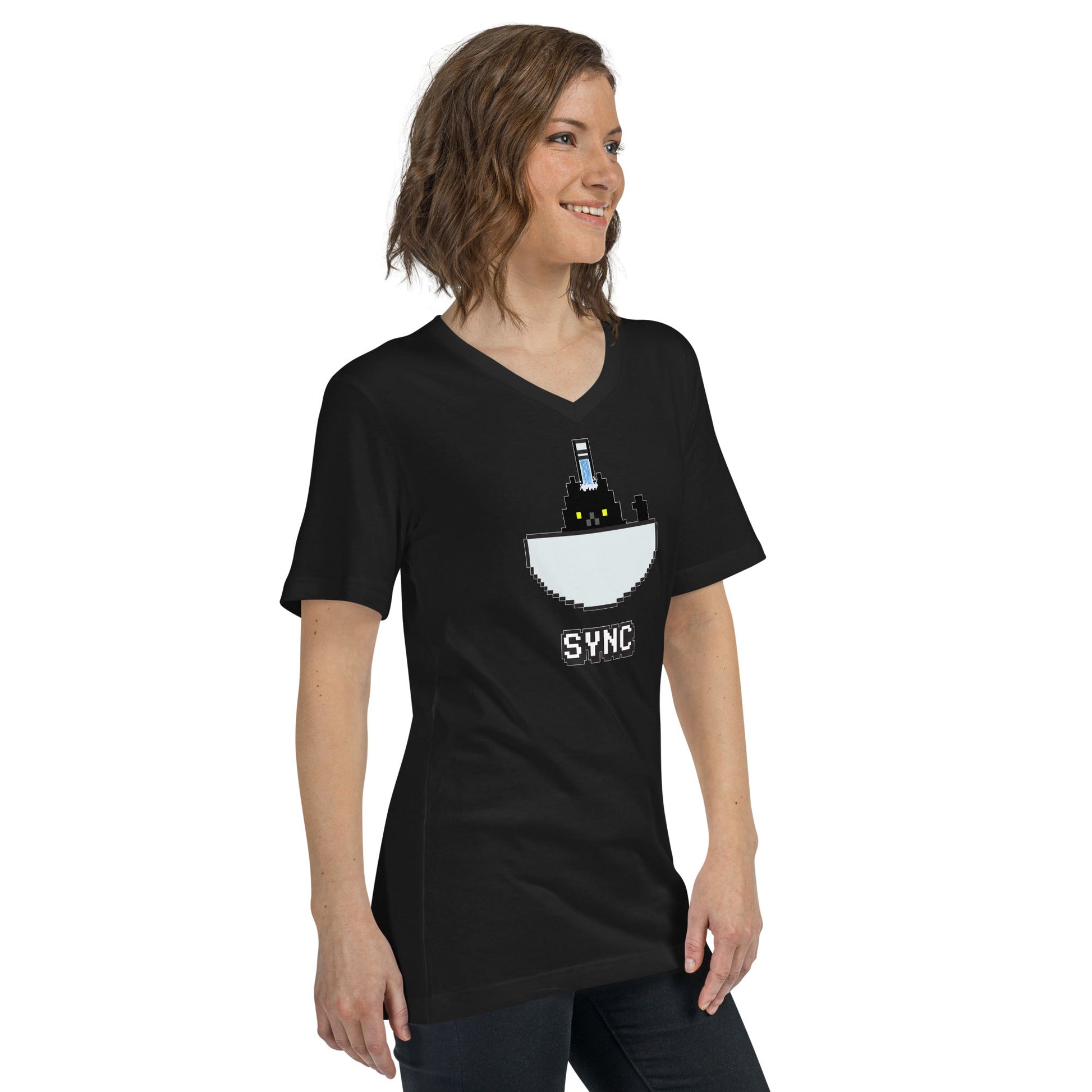 Docka Records Unisex Sync V-Neck T-Shirt - BeExtra! Apparel & More