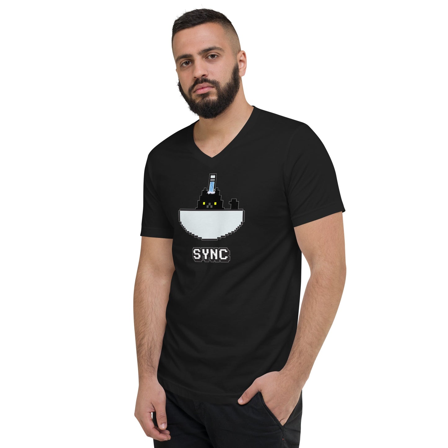 Docka Records Unisex Sync V-Neck T-Shirt - BeExtra! Apparel & More