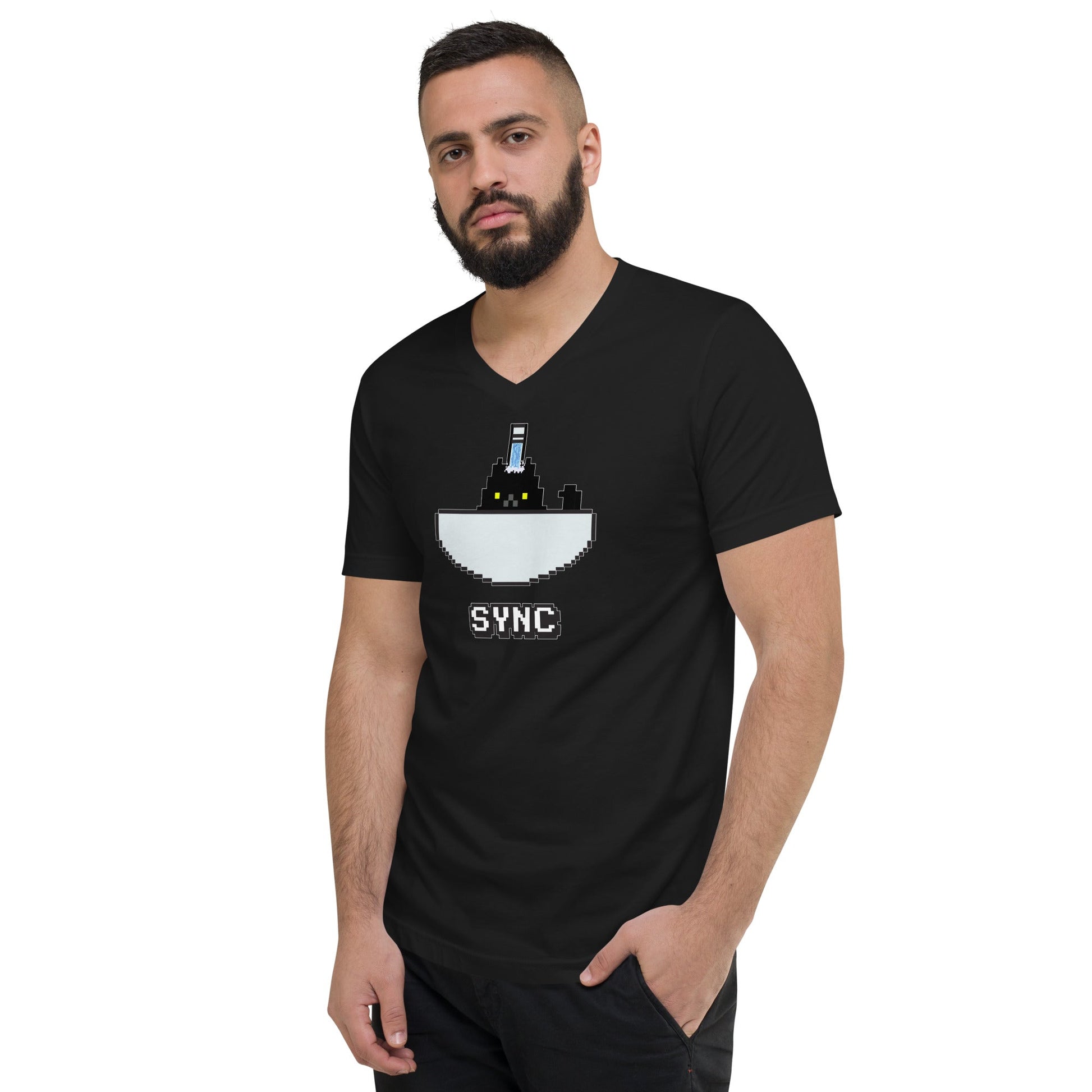 Docka Records Unisex Sync V-Neck T-Shirt - BeExtra! Apparel & More
