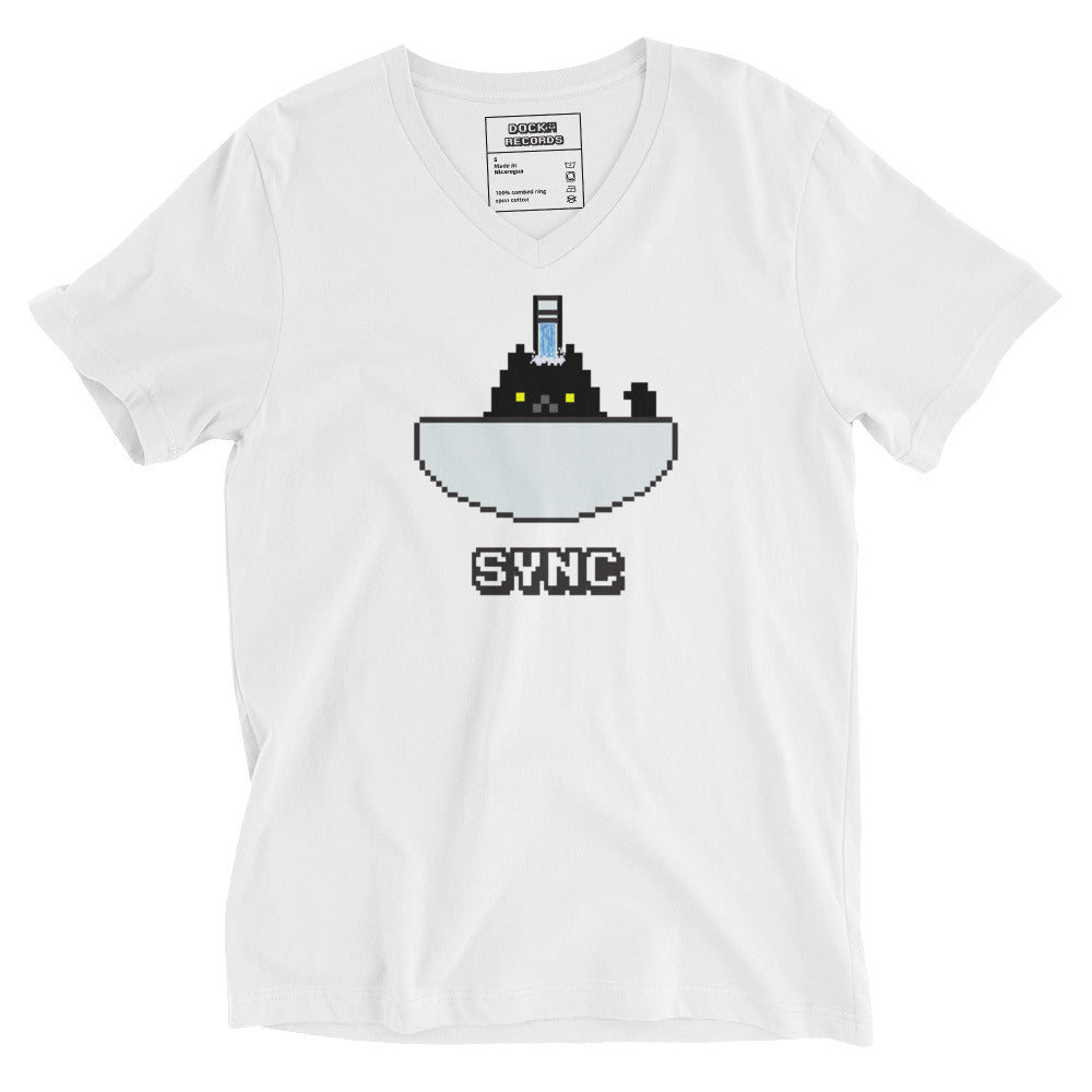 Docka Records Unisex Sync V-Neck T-Shirt - BeExtra! Apparel & More