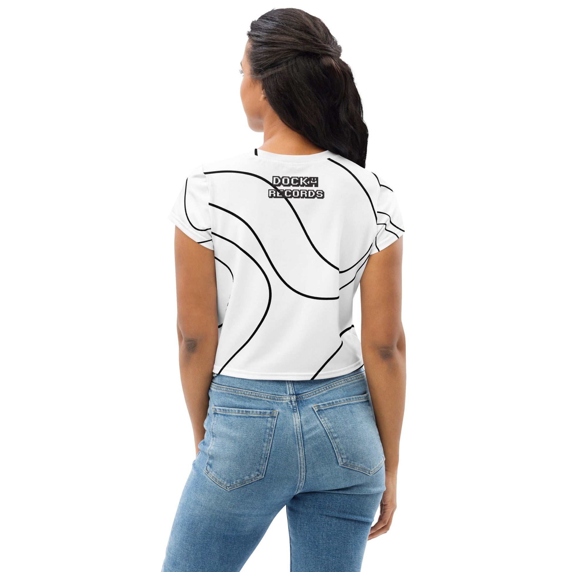 Docka Records Wobble Women's Crop Tee - BeExtra! Apparel & More