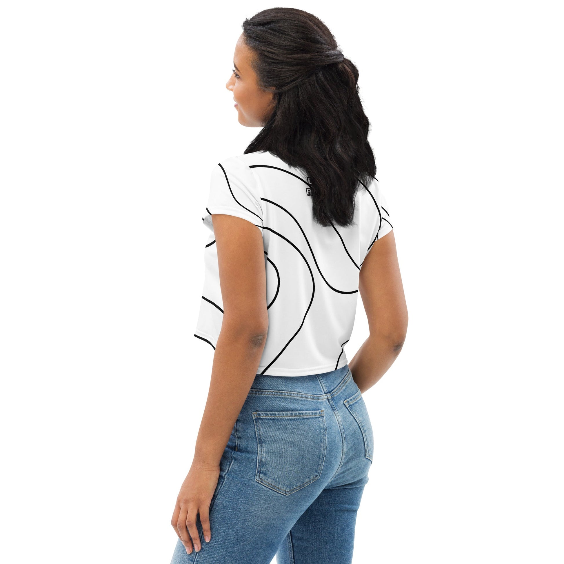 Docka Records Wobble Women's Crop Tee - BeExtra! Apparel & More