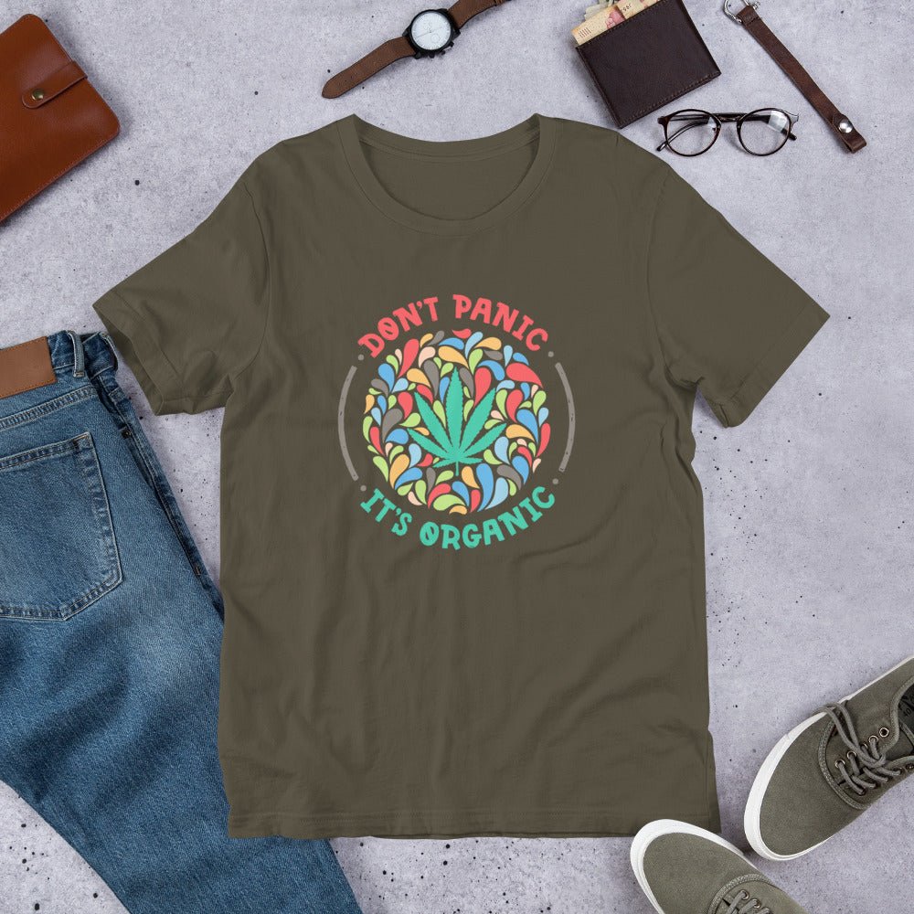 Don't Panic It's Organic Unisex T-Shirt - BeExtra! Apparel & More