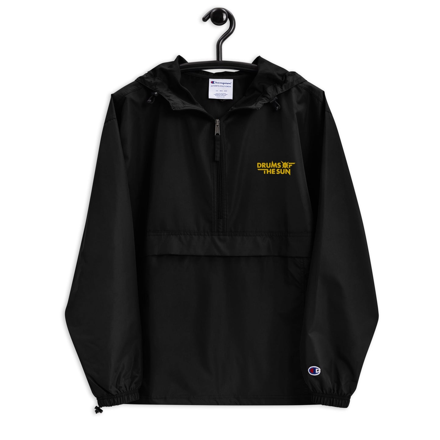 Drums of the Sun Embroidered Champion Packable Jacket - BeExtra! Apparel & More