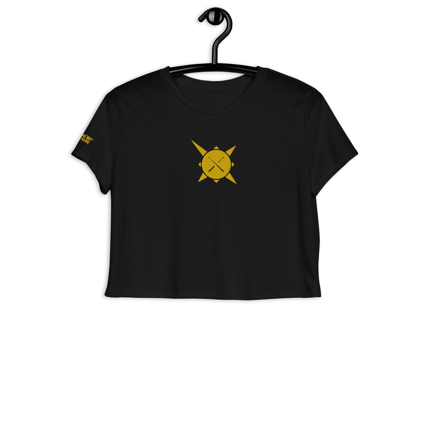 Drums of the Sun Embroidered Crop Tee - BeExtra! Apparel & More