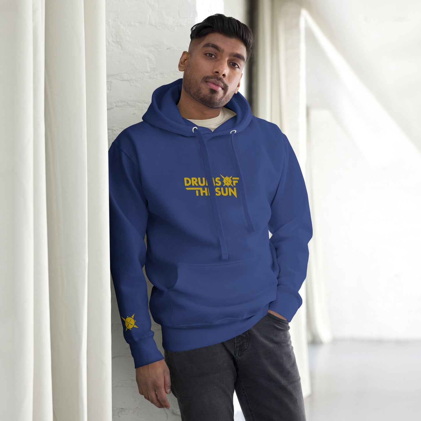Drums of the Sun Embroidered Unisex Hoodie - BeExtra! Apparel & More