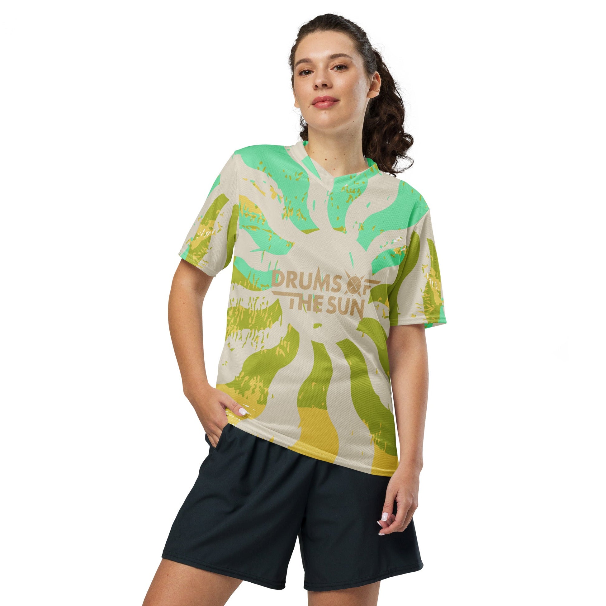 Drums of the Sun Recycled Unisex Sports Jersey - BeExtra! Apparel & More