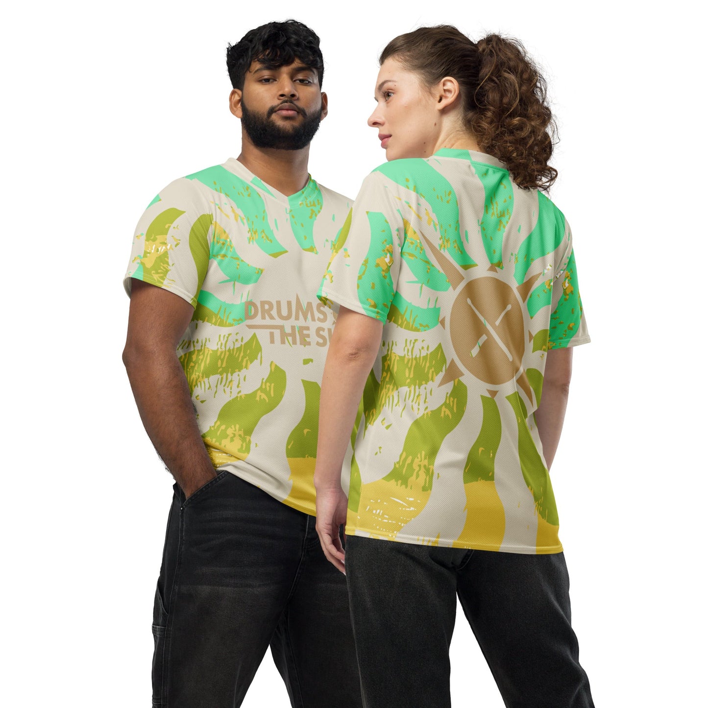 Drums of the Sun Recycled Unisex Sports Jersey - BeExtra! Apparel & More