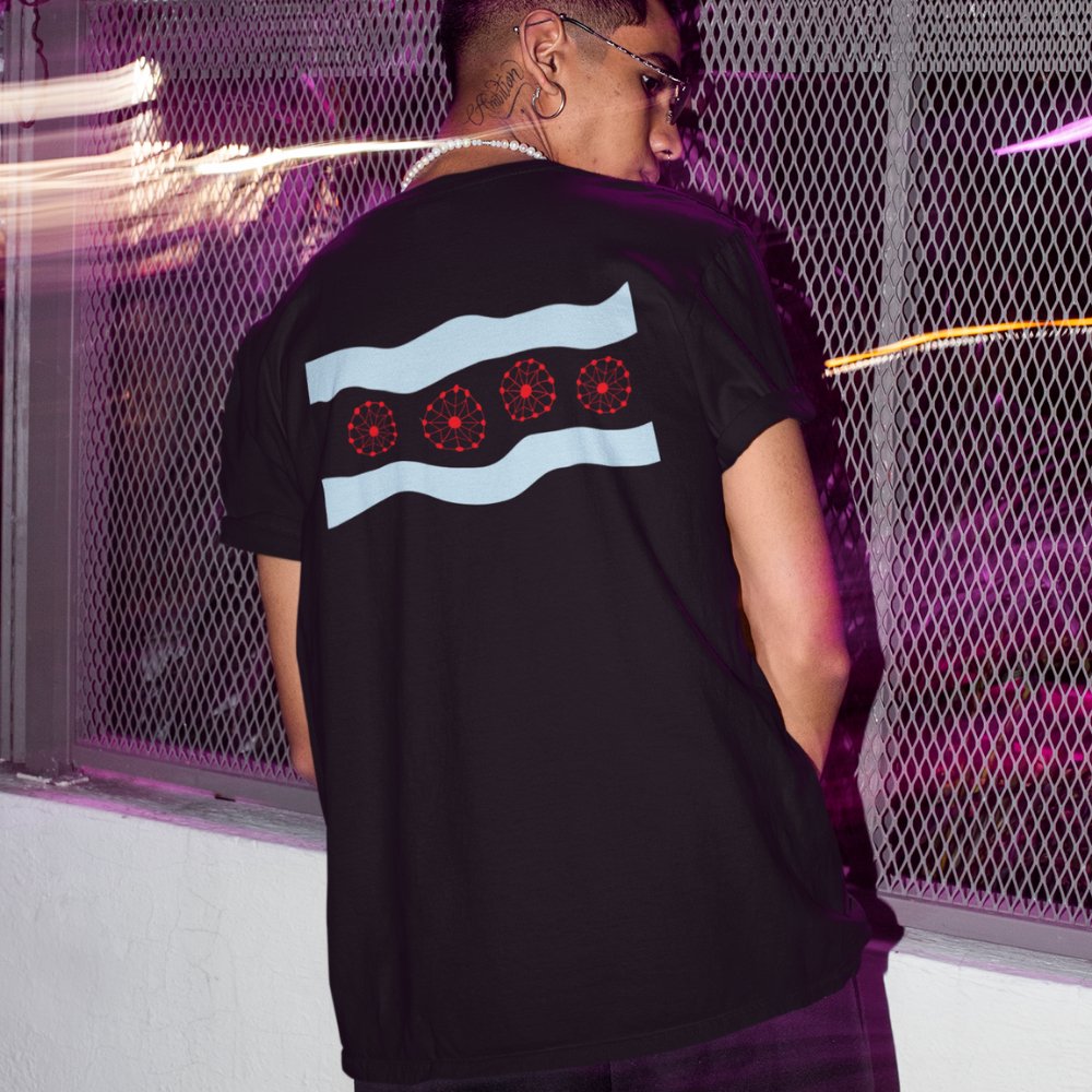 Farris Wheel Acid Chicago Flag Unisex T-Shirt - BeExtra! Apparel & More