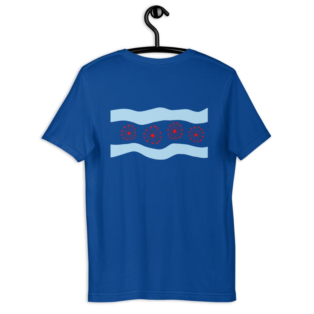 Farris Wheel Acid Chicago Flag Unisex T-Shirt - BeExtra! Apparel & More