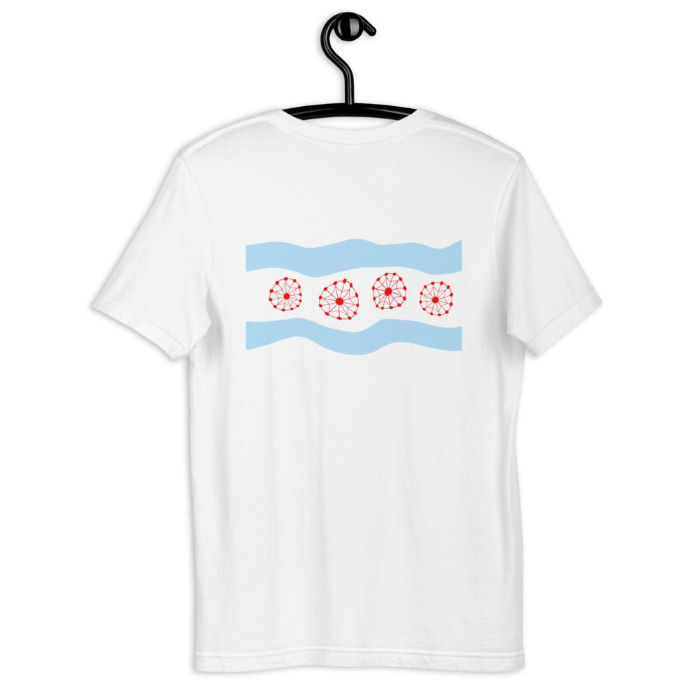 Farris Wheel Acid Chicago Flag Unisex T-Shirt - BeExtra! Apparel & More