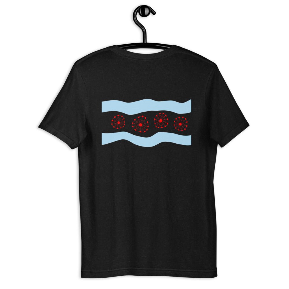 Farris Wheel Acid Chicago Flag Unisex T-Shirt - BeExtra! Apparel & More