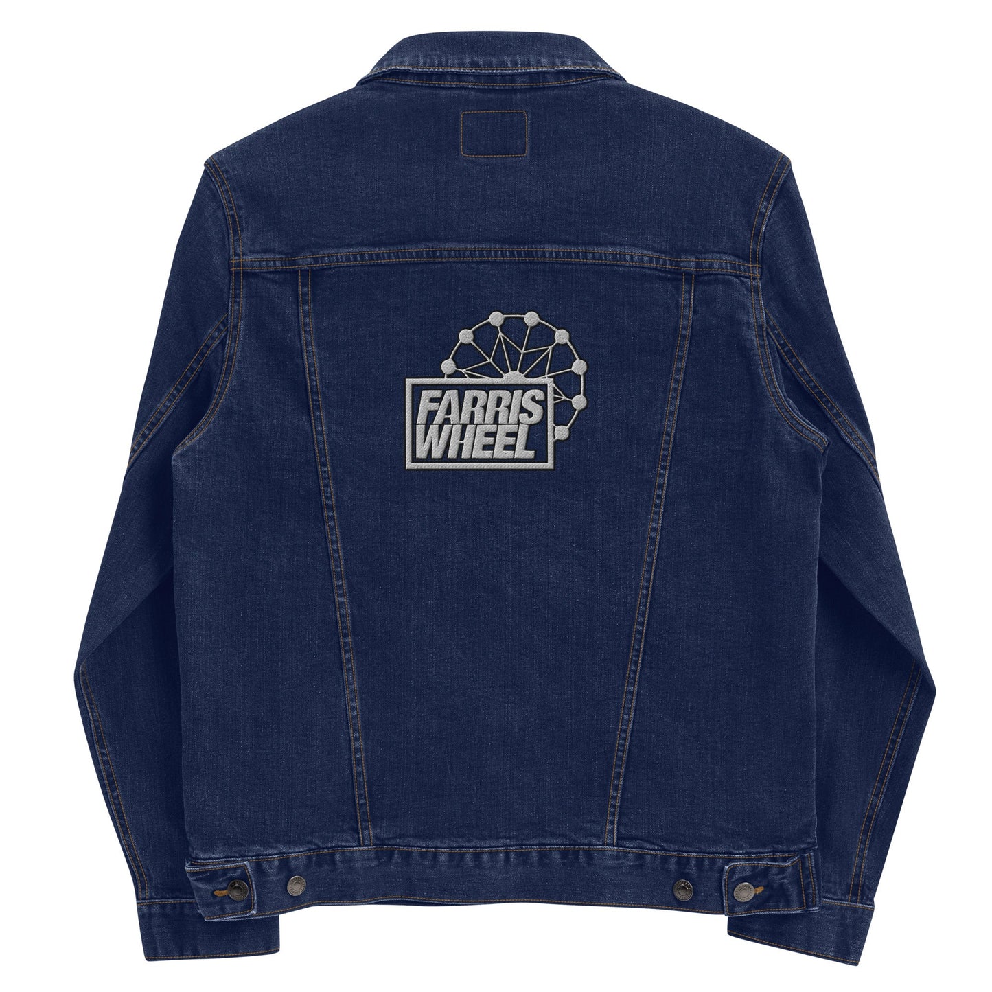 Farris Wheel Embroidered Unisex Denim Jacket - BeExtra! Apparel & More