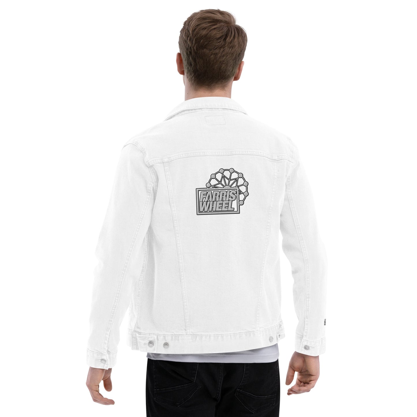 Farris Wheel Embroidered Unisex Denim Jacket - BeExtra! Apparel & More
