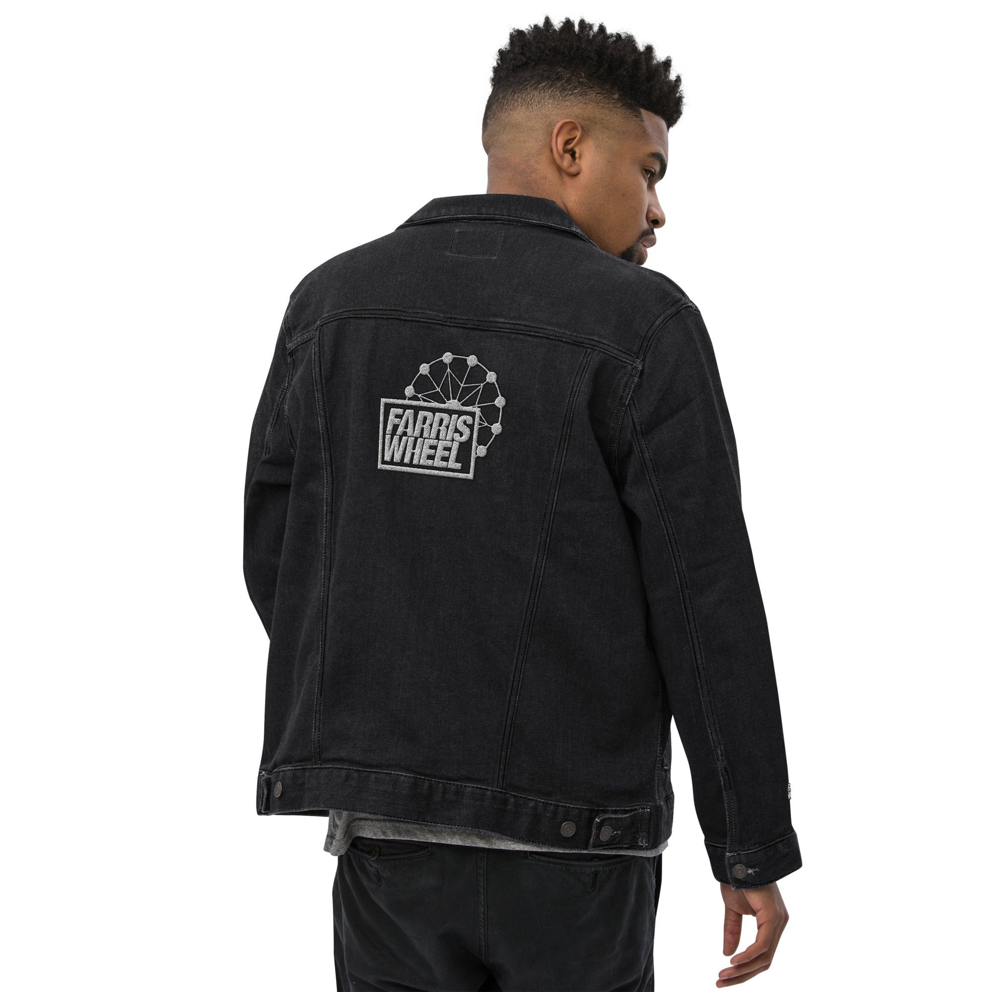 Farris Wheel Embroidered Unisex Denim Jacket - BeExtra! Apparel & More