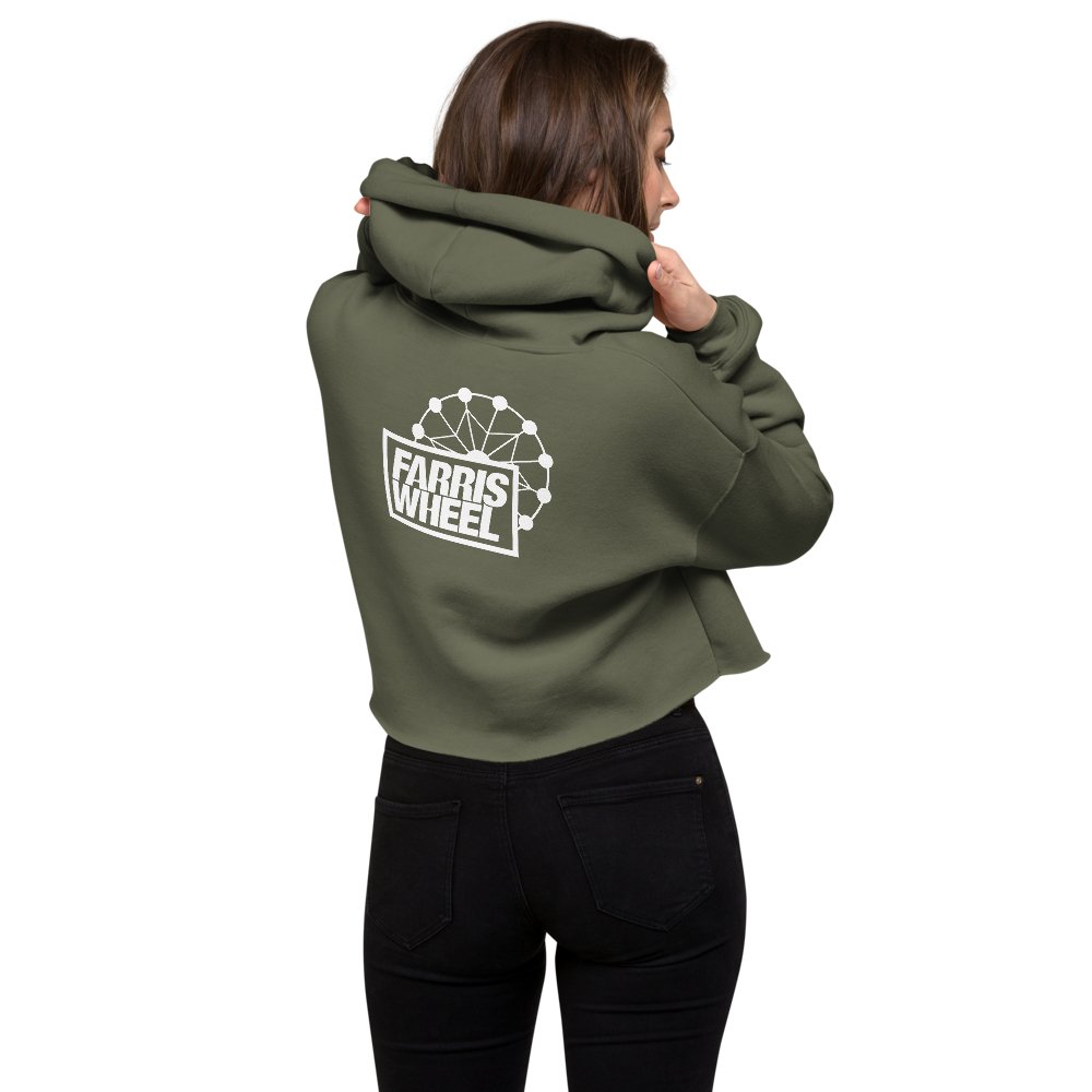 Farris Wheel Emoji Cropped Hoodie - BeExtra! Apparel & More