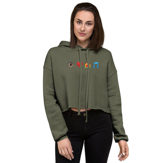 Farris Wheel Emoji Cropped Hoodie - BeExtra! Apparel & More