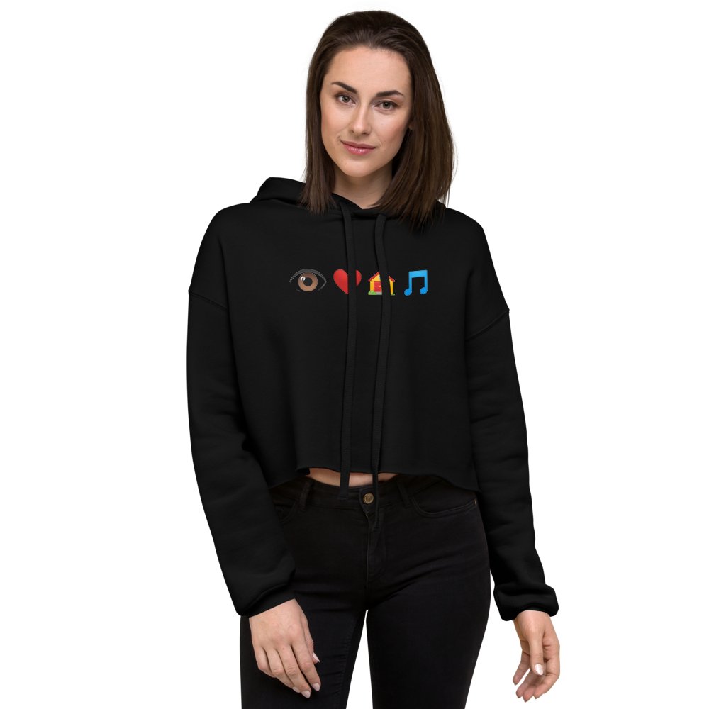 Farris Wheel Emoji Cropped Hoodie - BeExtra! Apparel & More