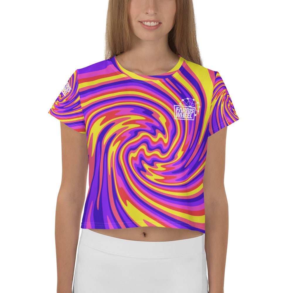 Farris Wheel Funky Carnival Crop Tee - BeExtra! Apparel & More