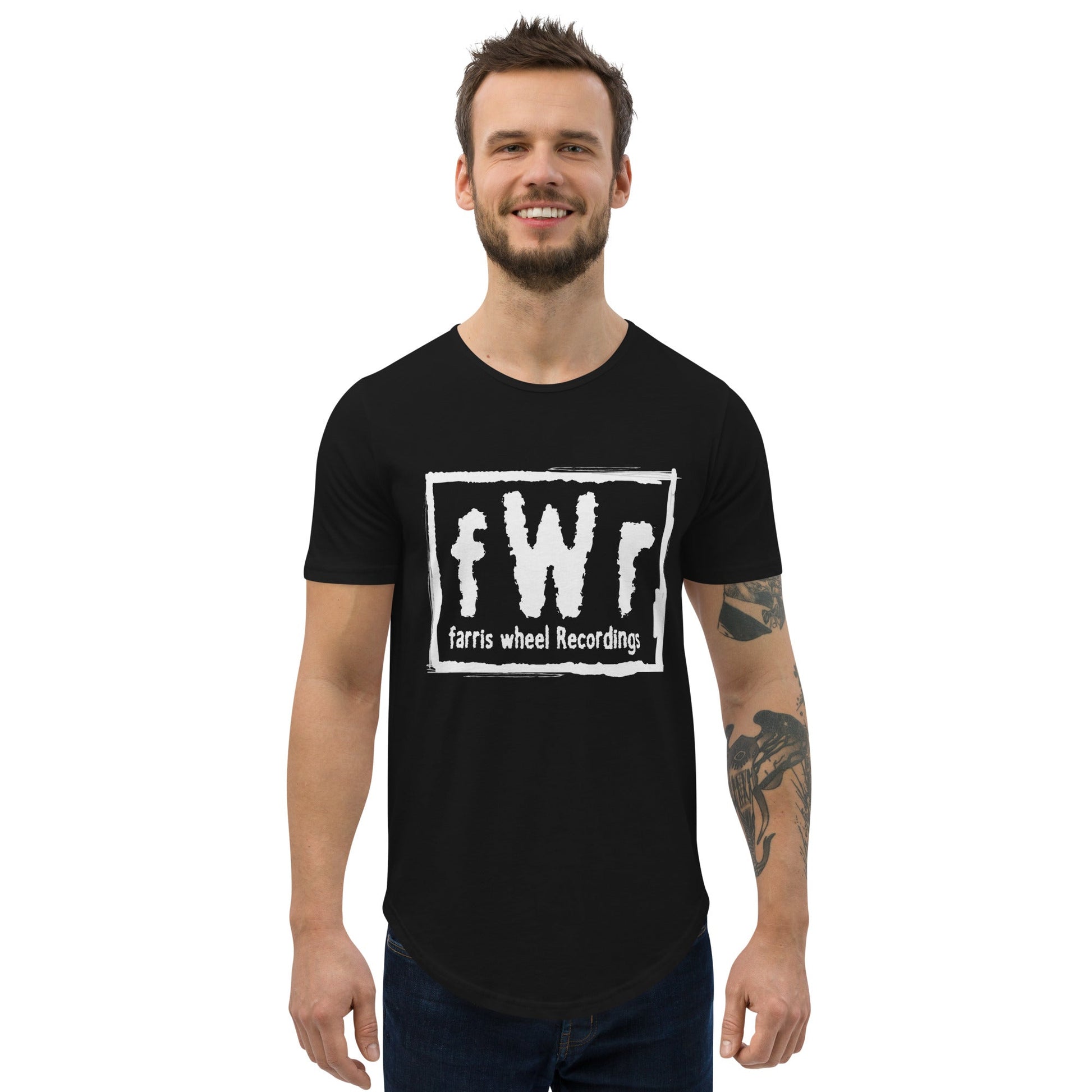Farris Wheel fWr Men's Curved Hem T-Shirt - BeExtra! Apparel & More