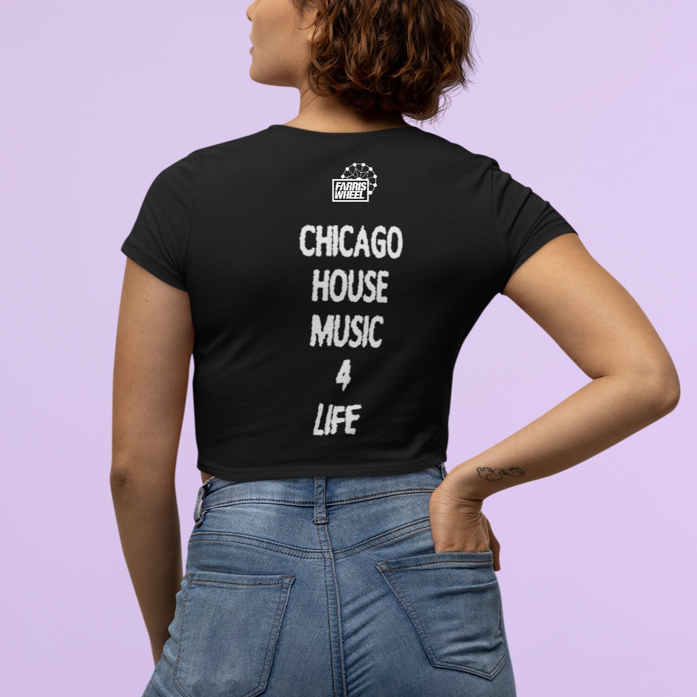 Farris Wheel fWr Womens Crop Tee - BeExtra! Apparel & More