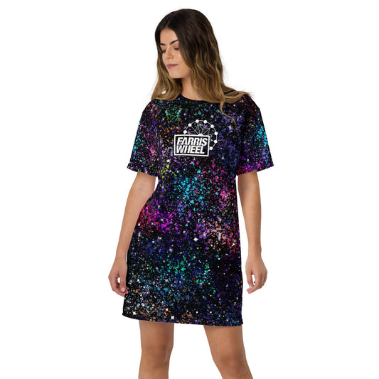Farris Wheel Galaxy T-shirt Dress - BeExtra! Apparel & More