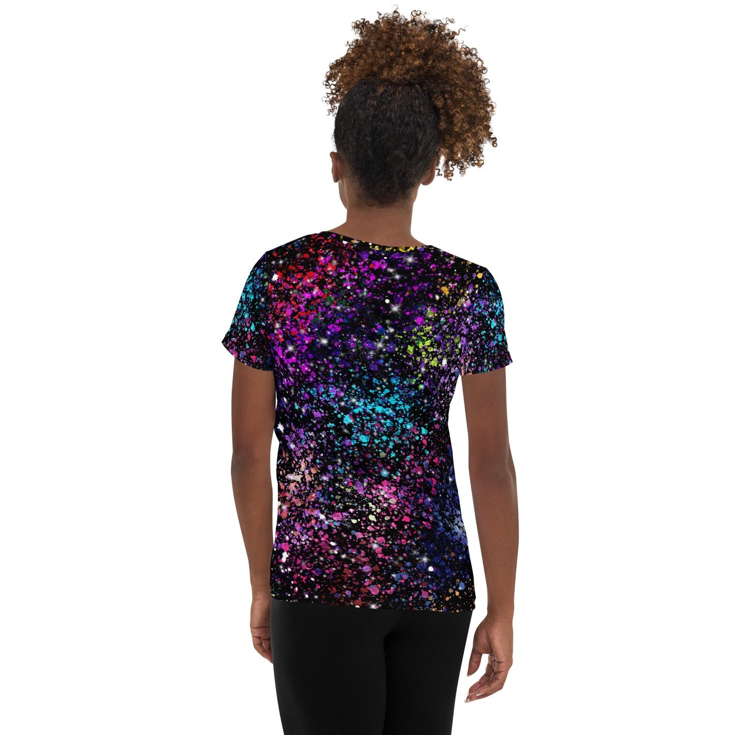 Farris Wheel Galaxy Women's Athletic T-shirt - BeExtra! Apparel & More