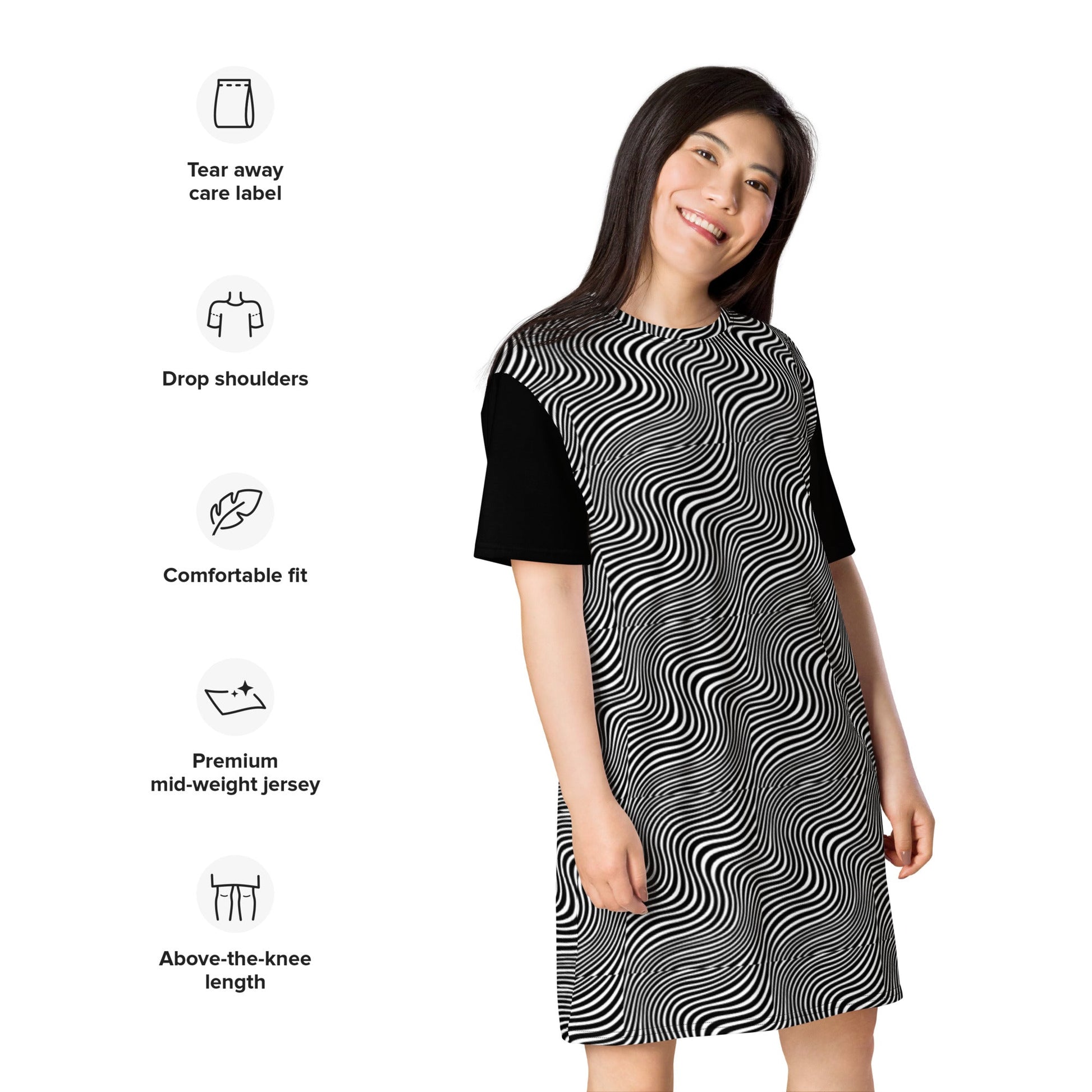 Farris Wheel Limited T-Shirt Dress - BeExtra! Apparel & More