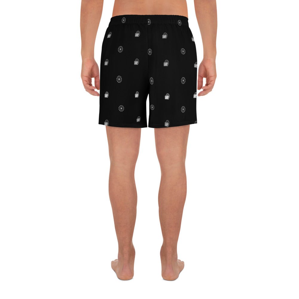 Farris Wheel Men's Athletic Long Shorts Black - BeExtra! Apparel & More