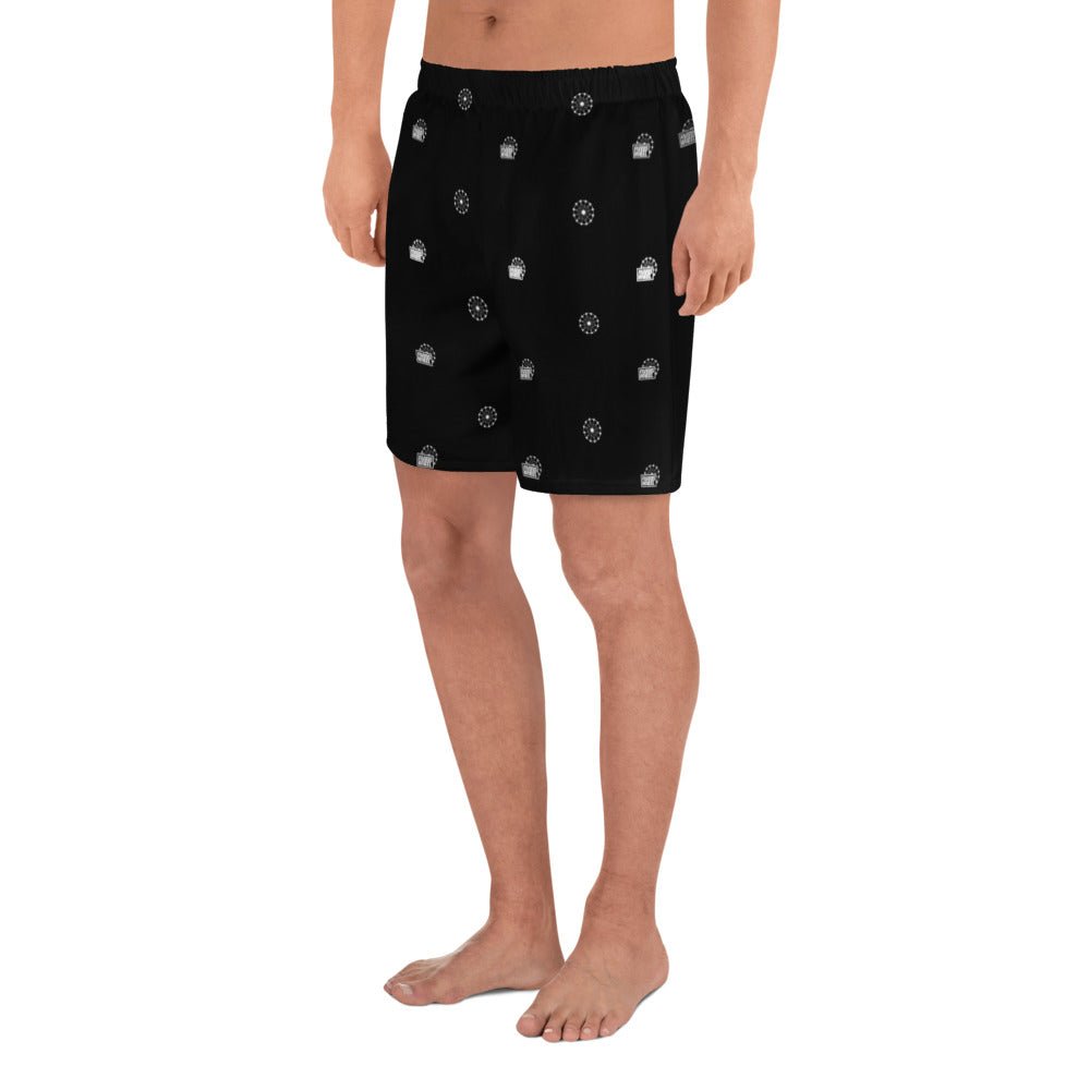 Farris Wheel Men's Athletic Long Shorts Black - BeExtra! Apparel & More