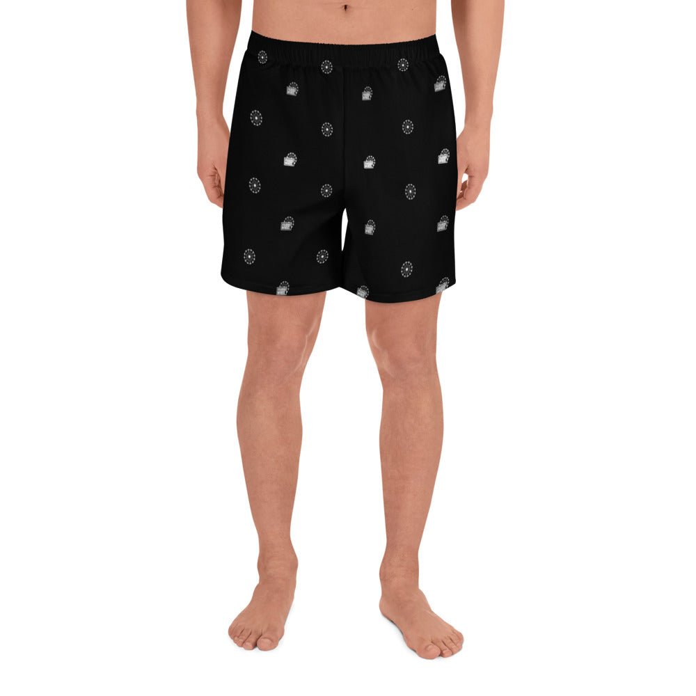 Farris Wheel Men's Athletic Long Shorts Black - BeExtra! Apparel & More