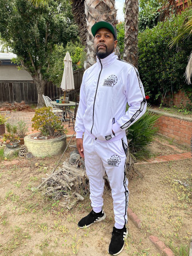 Farris Wheel Streetwear Unisex White Tracksuit - BeExtra! Apparel & More