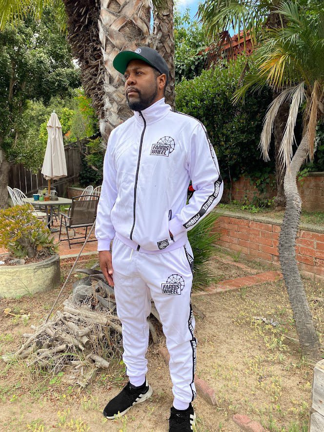 Farris Wheel Streetwear Unisex White Tracksuit - BeExtra! Apparel & More