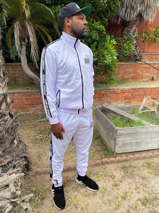 Farris Wheel Streetwear Unisex White Tracksuit - BeExtra! Apparel & More
