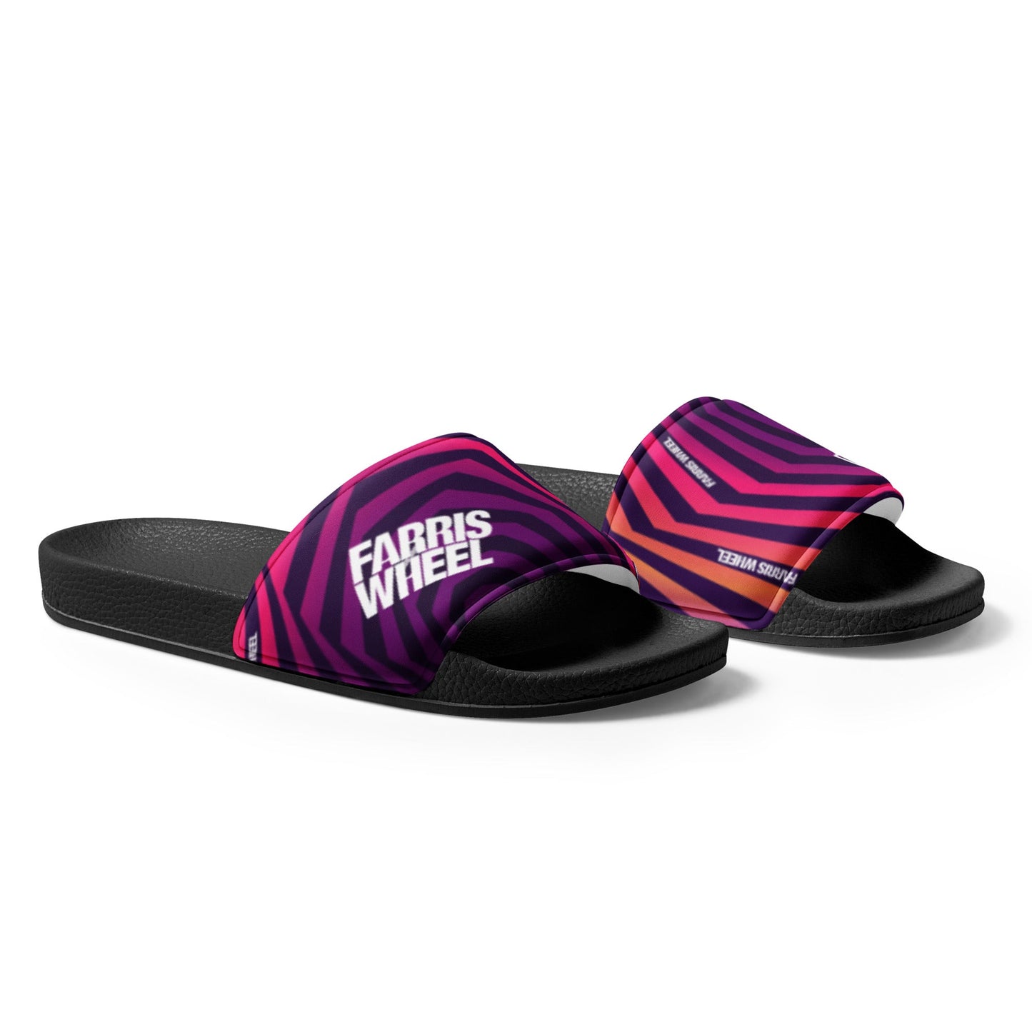 Farris Wheel Swirl Men’s Slides - BeExtra! Apparel & More