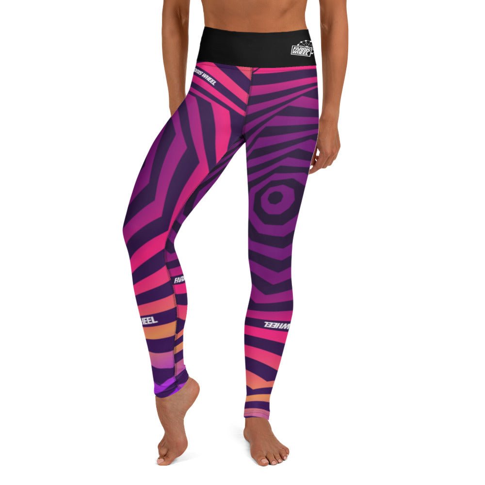 Farris Wheel Swirl Trippy Yoga Leggings - BeExtra! Apparel & More