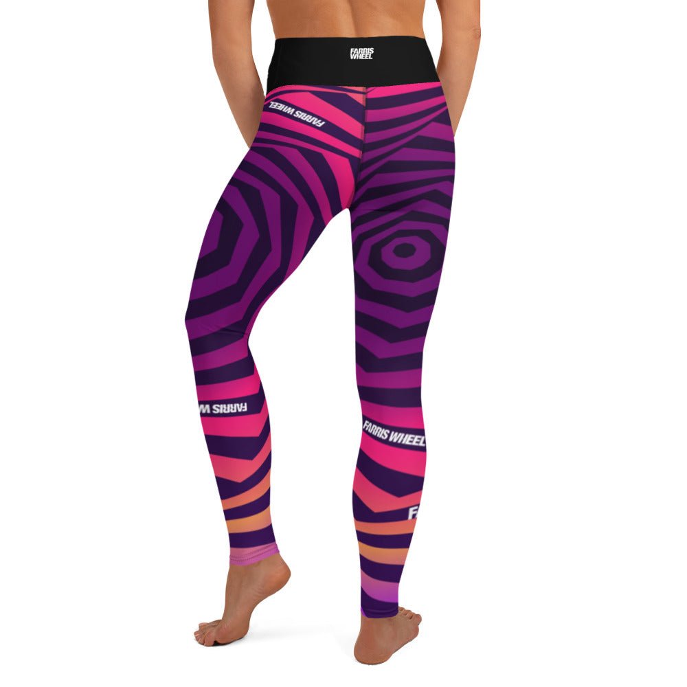 Farris Wheel Swirl Trippy Yoga Leggings - BeExtra! Apparel & More